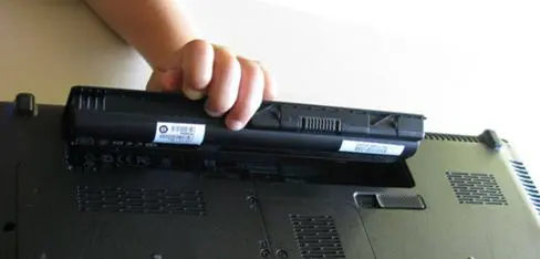 How to remove the battery from laptop?